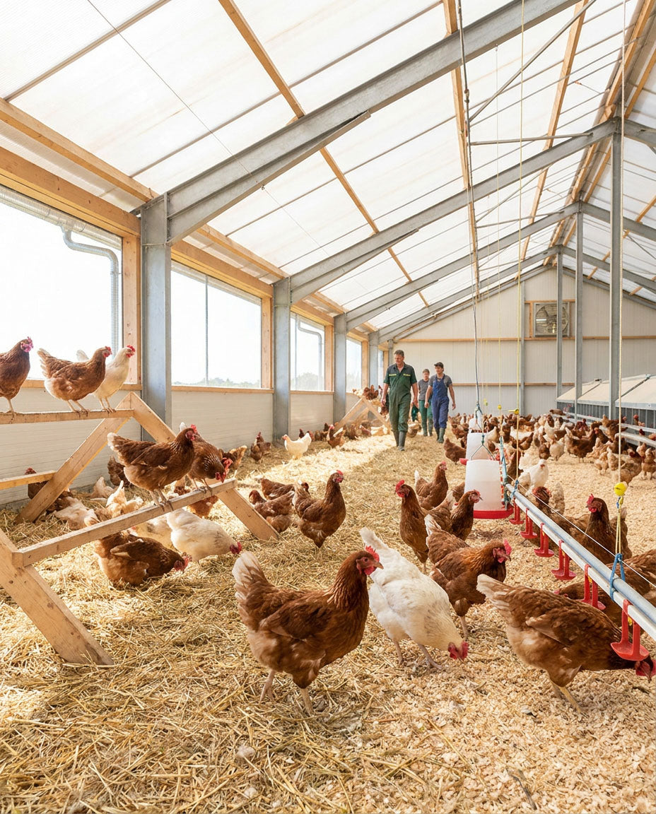 Commercial poultry flock